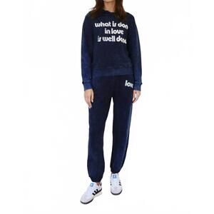 NEW CHRLDR pullover long sleeve hoodie in indigo